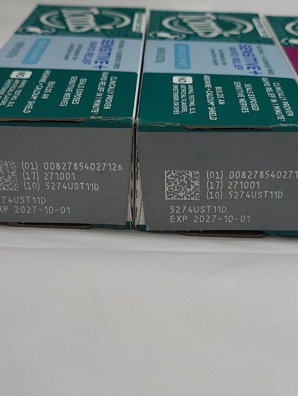 Tom's of Maine Toothpaste Lot Sensitive+ Rapid Relief Mint + Peppermint - Picture 6 of 10